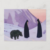 "Und wir fürchten uns nicht" von Nicholas Roerich Postkarte (Vorderseite)