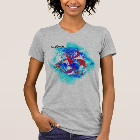 "UND Wolf" durch Nick T-Shirt (Vorderseite)