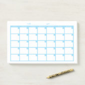 Undated Sticky Note Calendar - Light Blue Post-it Klebezettel (Auf Schreibtisch)