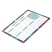 Undated Weekly Planner with Fireworks Border Notizblock (angewinkelt)