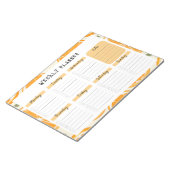Undated Weekly Planner with Orange Slice Border Notizblock (angewinkelt)