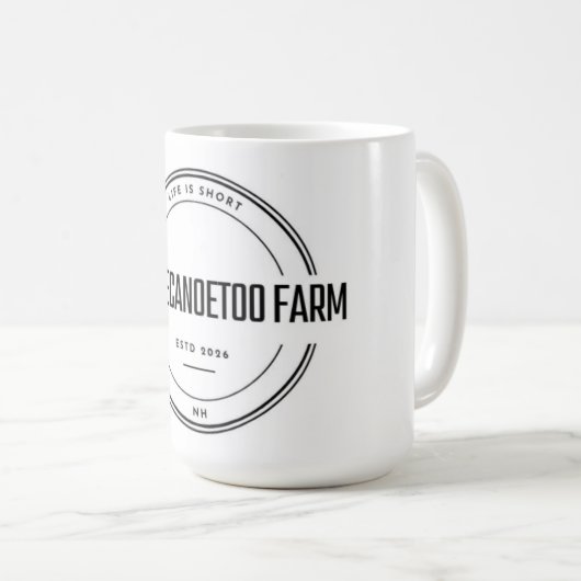 UndaucherdasKanadiertoo Farm Kaffeetasse (VorderseiteRechts)