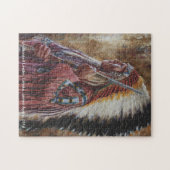 Undaunted Führer, amerikanischer Ureinwohner Puzzle (Horizontal)