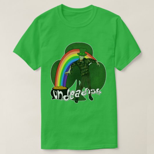 Undeadish Zombie St Patricks Day T-Shirts (Design vorne)