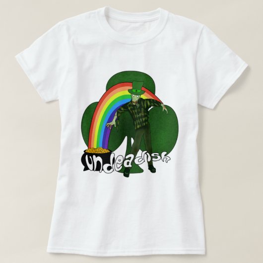 Undeadish Zombie St Patricks Day T-Shirts (Design vorne)