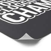 Undefeated Champion Toilet Clogging Poster (Ecke)