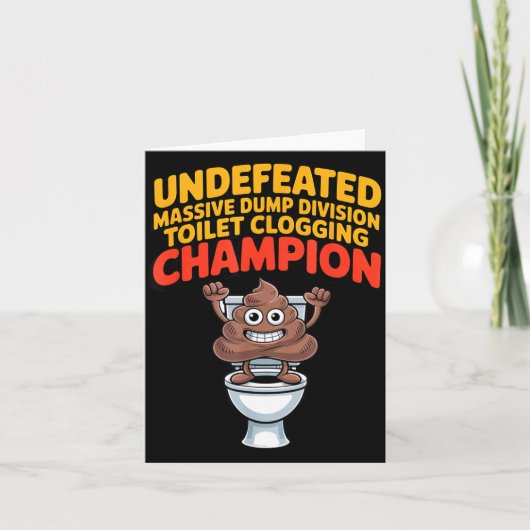 Undefeated Mive Dump Di Toilet Clogging Chamon  Karte (Vorderseite)