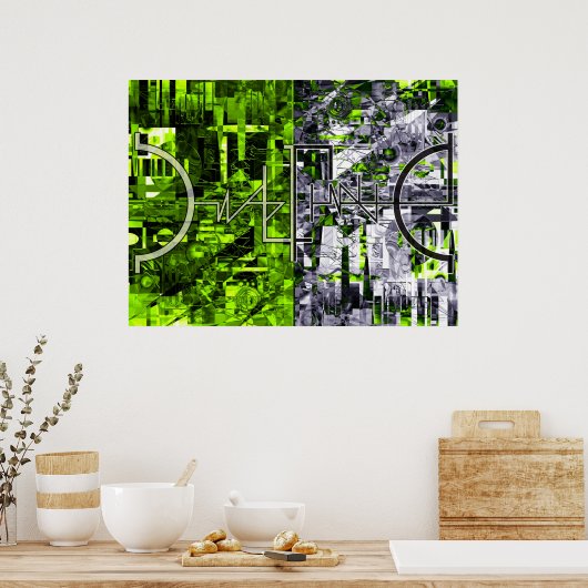 Undefinierbare IllustrationsCollage 3 Poster (Küche)