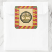 undefiniert quadratischer aufkleber (Tasche)