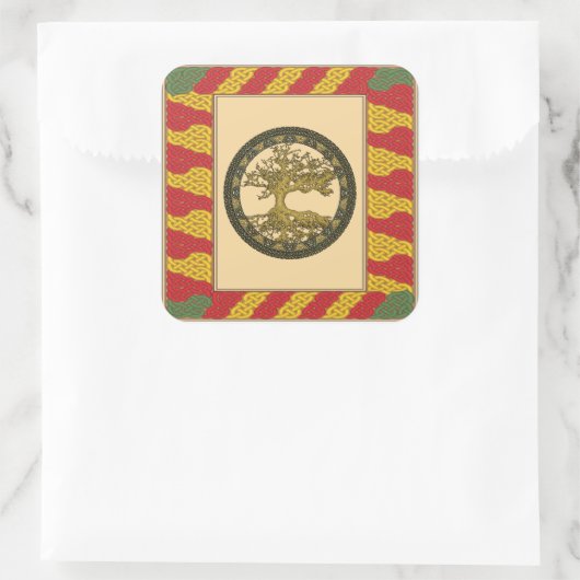 undefiniert quadratischer aufkleber (Tasche)