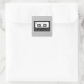 undefiniert quadratischer aufkleber (Tasche)