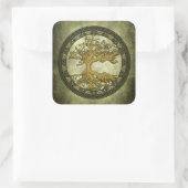 undefiniert quadratischer aufkleber (Tasche)