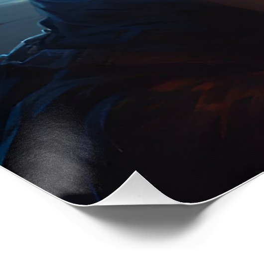 Under A Moonlit Sky Poster (Ecke)