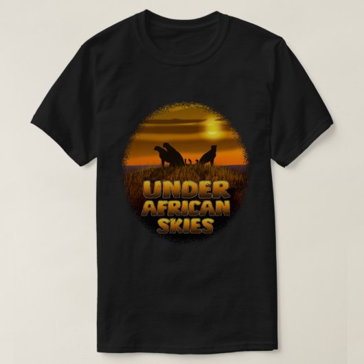 Under African Skies | Sunset Safari Cheetah T-Shirt (Design vorne)