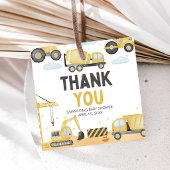 Under Construction Baby Shower Geschenkanhänger