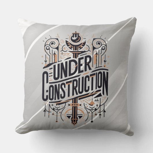 Under Construction Kissen (Vorderseite)