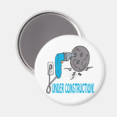 Under Construction Magnet (Vorderseite/Rückseite)
