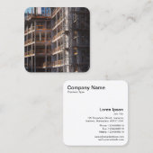 Under Construction Quadratische Visitenkarte (Vorne/Hinten)