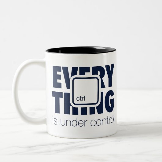 Under ctrl zweifarbige tasse (Links)