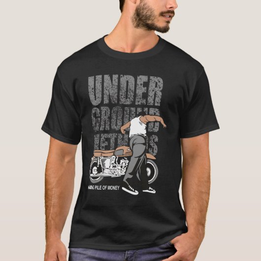 Under Ground Riders Grafik T-Shirt – Vintage Fahrr (Vorderseite)