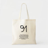 Under His Wings Psalm 91 Tote Bag Tragetasche (Vorne)