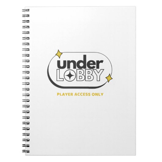 Under Lobby Spielerzugang Design Notizblock (Vorderseite)
