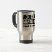 Under New Management Mug Reisebecher (Vorderseite Links)