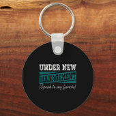 Under New Management Speak To My Fiance Engagement Schlüsselanhänger (Vorderseite)