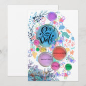 Under Sea Water Save the Date (Vorne/Hinten)