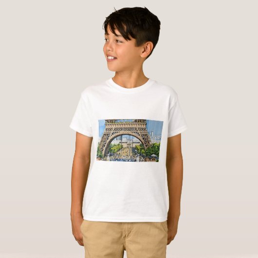 Under the Eiffel Tower – Paris Urban Life  T-Shirt (Vorne ganz)