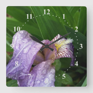 Under the Rain Quadratische Wanduhr