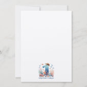 Under the Sea 1st Birthday Invitation (Rückseite)