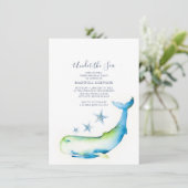 Under The Sea 3rd Invitation for Birthday Party Einladung (Stehend Vorderseite)