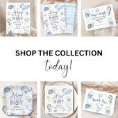 Under The Sea Ahoy It's A Boy Ocean Baby Shower Pappteller