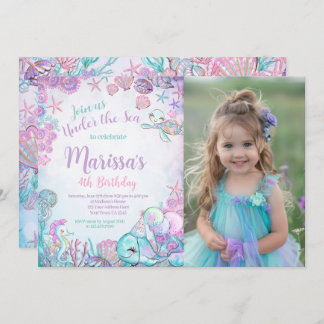 Under the Sea Animals Birthday Invitation Einladung