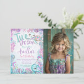 Under the Sea Animals Birthday Invitation Einladung (Stehend Vorderseite)