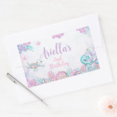 Under the Sea Animals Rectangular Label Rechteckiger Aufkleber (Umschlag)