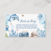 Under the sea Baby Shower Book Request  Begleitkarte (Vorderseite)