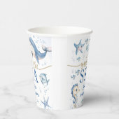 Under The Sea Baby Shower Boy Blue Ocean Pappbecher (Rechts)
