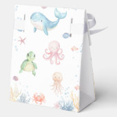 Under the Sea Baby Shower Favor Box Geschenkschachtel (Rückseite)