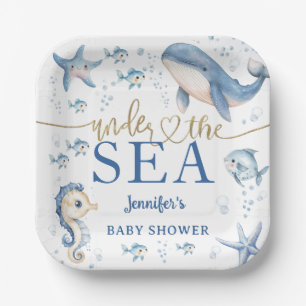 Under The Sea Baby Shower Junge Blauer Ozean Pappteller