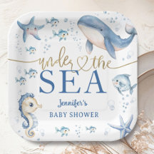 Under The Sea Baby Shower Junge Blauer Ozean