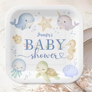Under The Sea Baby Shower Junge Ozean Pappteller
