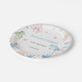 Under the Sea Baby Shower  Pappteller (Schrägansicht)
