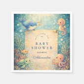 Under The Sea Baby Shower Serviette (Vorderseite)