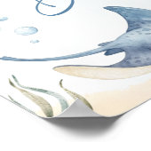 Under The Sea Baby Shower Welcome Sign Poster (Ecke)