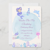 UNDER THE SEA BIRTHDAY PARTY INVITATION EINLADUNG (Vorderseite)