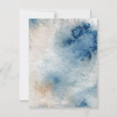 Under the sea Blue Beach Whale babyShower Einladung (Rückseite)