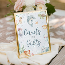 Under the Sea Cards and Gifts Sign