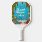 Under the Sea Cave Ocean Pickleball Paddle (Rückseite)